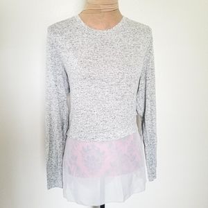 Guiliana Rancic Grey Knit Tunic Top